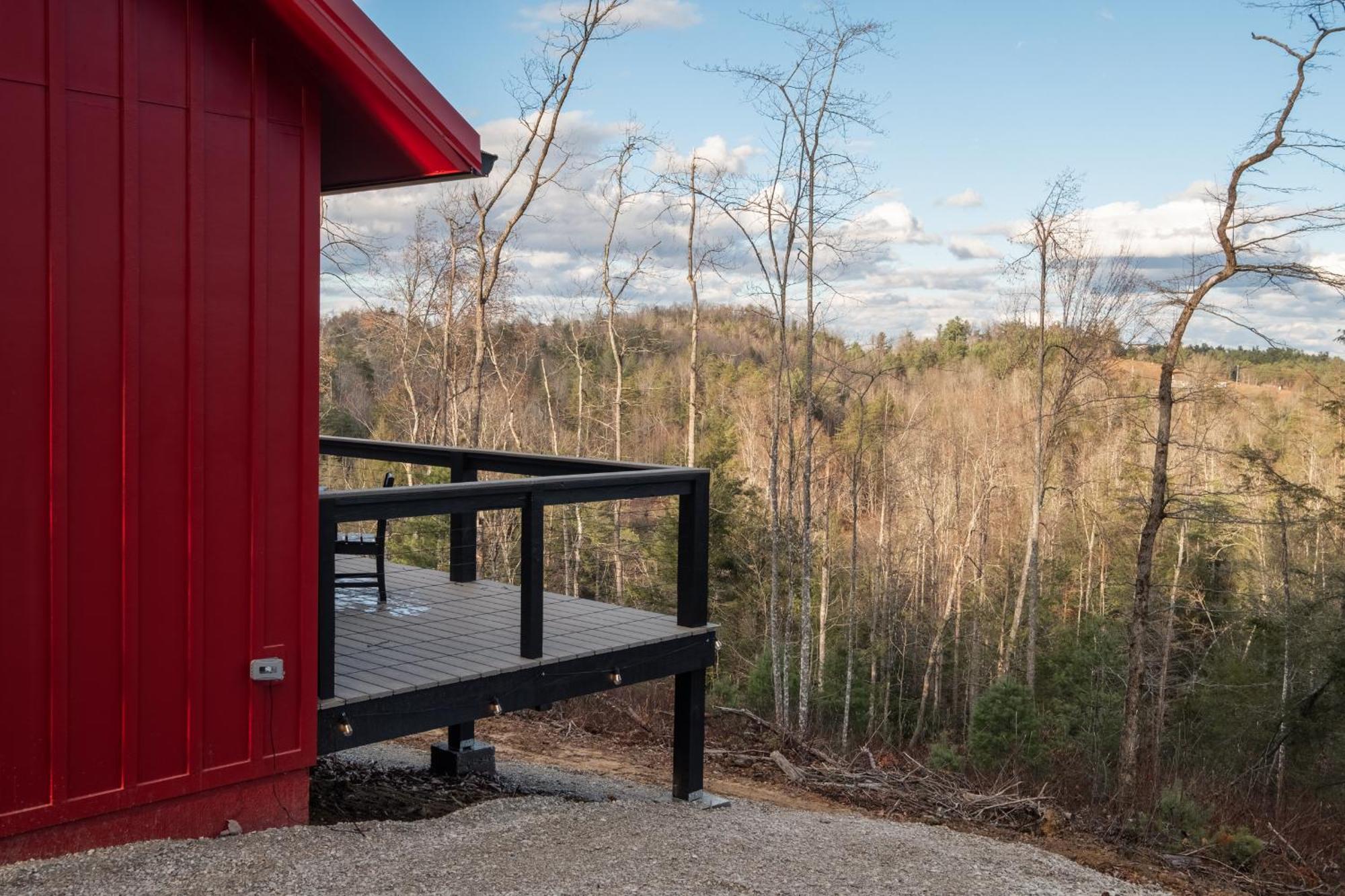 A Red River Barnhouse Rogers Bagian luar foto