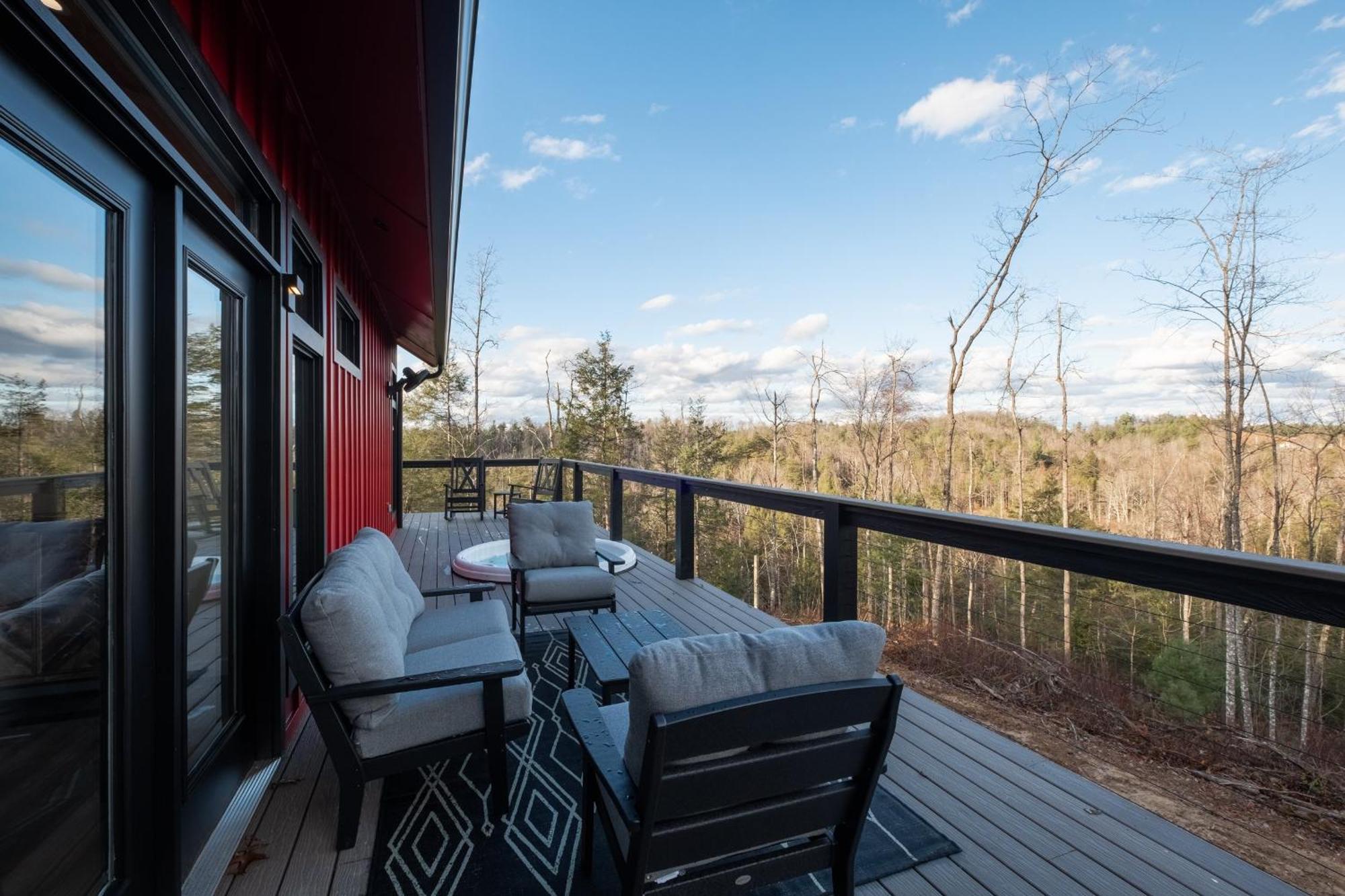 A Red River Barnhouse Rogers Bagian luar foto