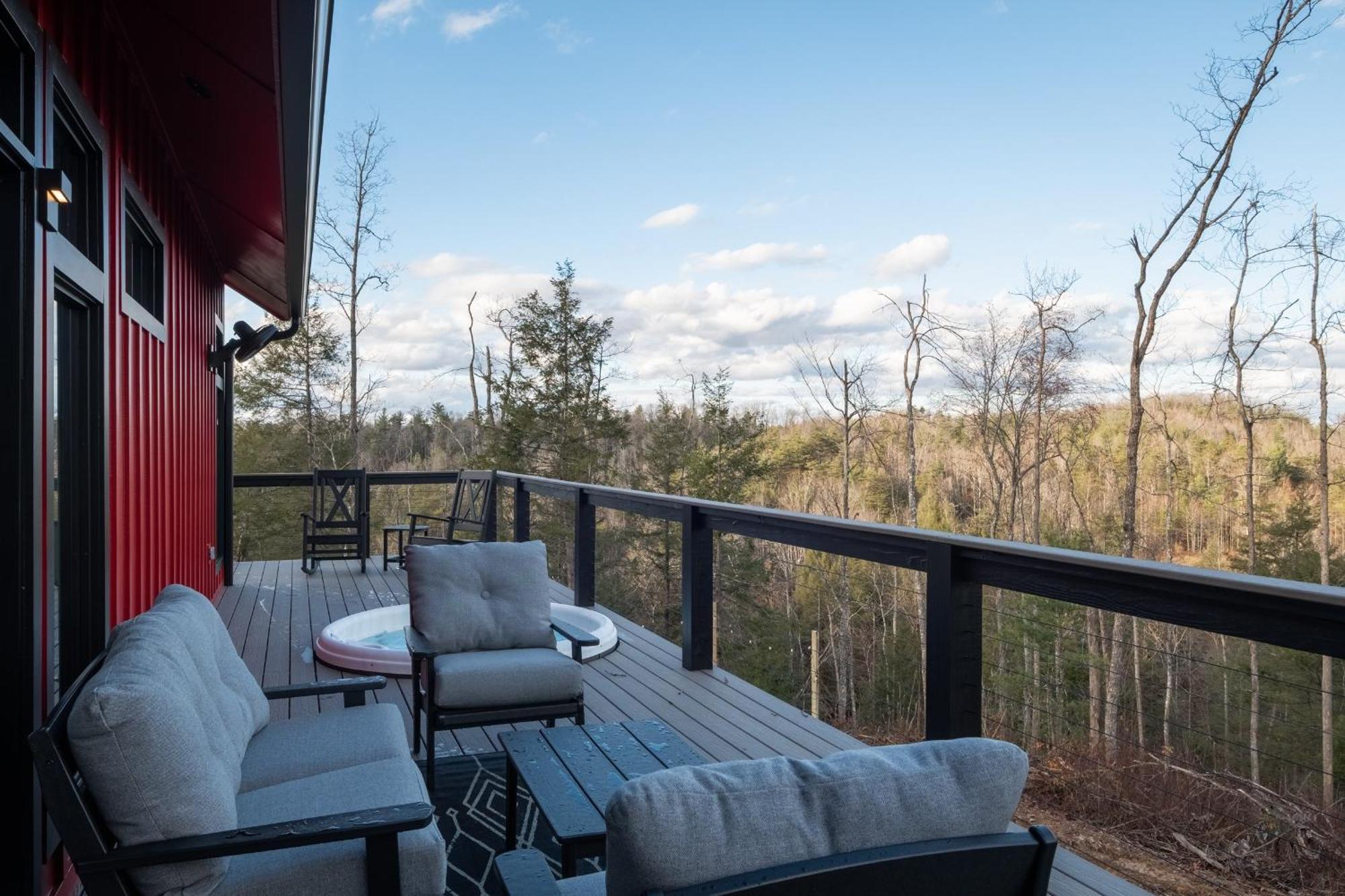 A Red River Barnhouse Rogers Bagian luar foto