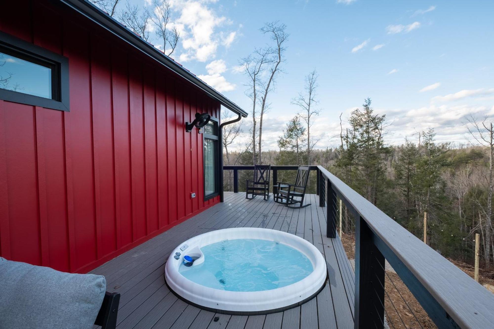 A Red River Barnhouse Rogers Bagian luar foto